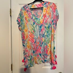 Lilly Pulitzer Swim Cover-Up Sparkling Sands HTF